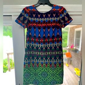 JCREW Printed shift dress - size 4